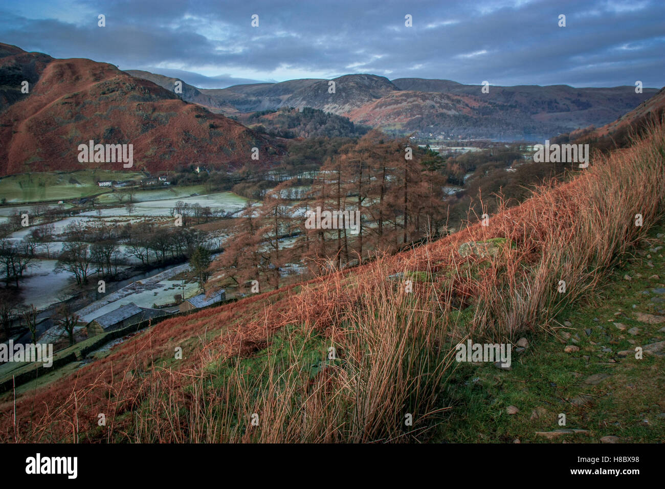 Patterdale in inverno Foto Stock