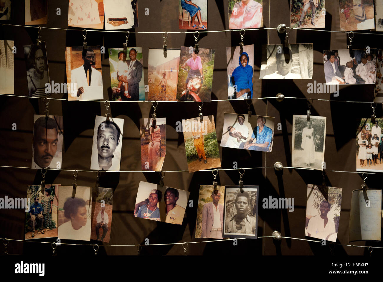 Fotografie di genocidio vittime del genocidio Museum, Kigali Foto Stock