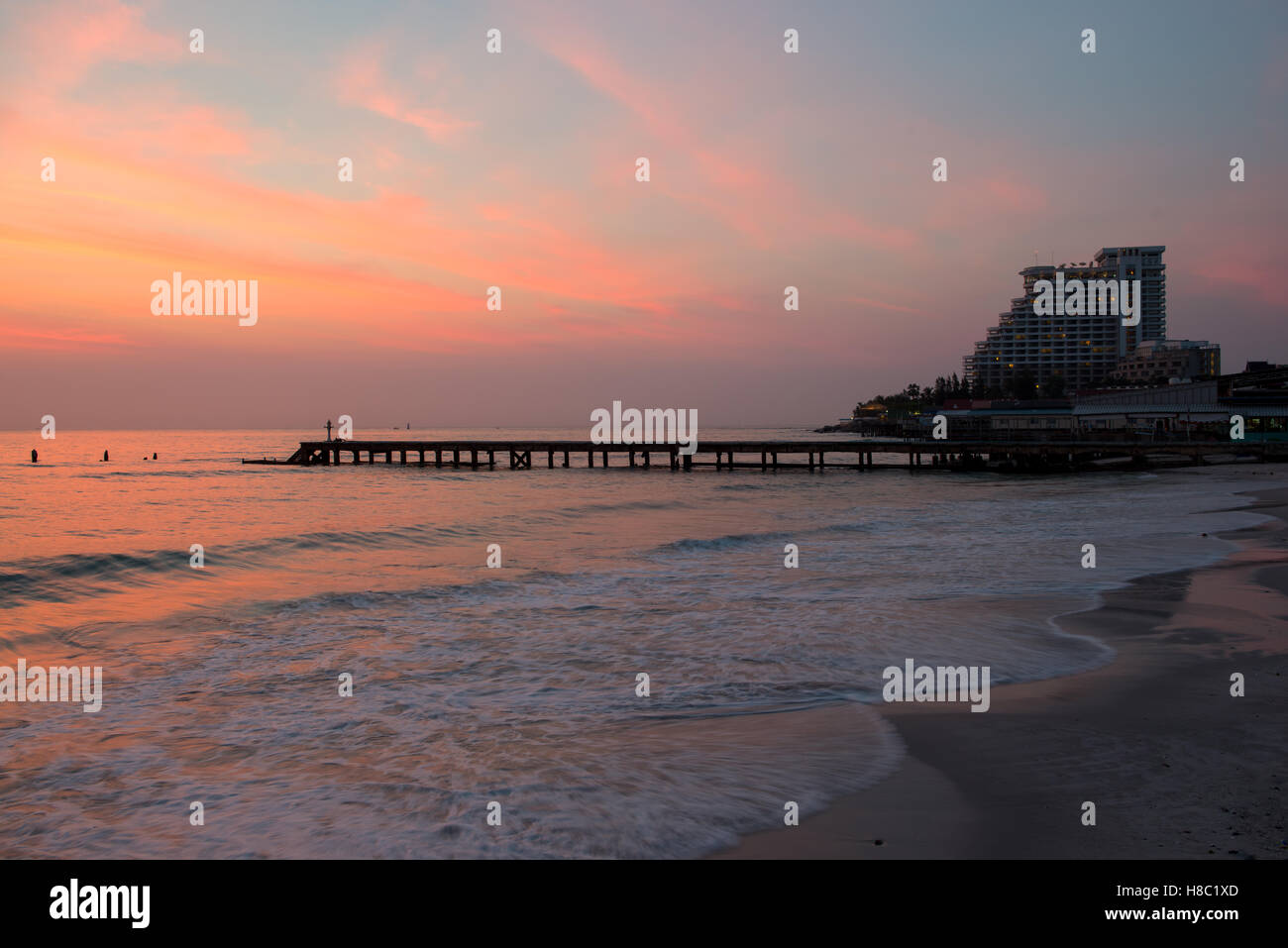 La mattina presto in Hua Hin, Thailandia Foto Stock