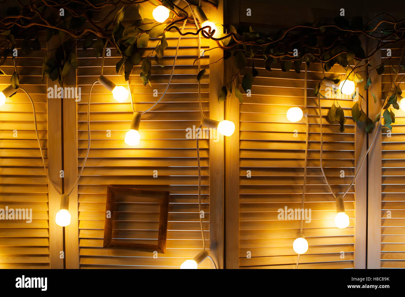 Bella installazione retrò interni di lusso lampada di illuminazione arredamento Foto Stock