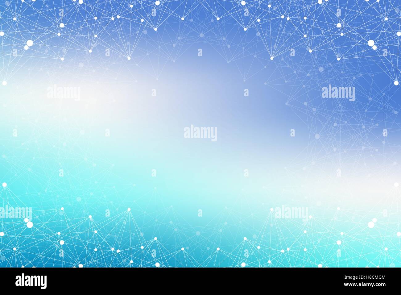 Grande complesso di dati. Grafica di sfondo astratto di comunicazione. Sfondo in prospettiva di profondità. Array minimo con composti di linee e di punti. Digital per la visualizzazione di dati. Illustrazione vettoriale di dati di grandi dimensioni. Illustrazione Vettoriale