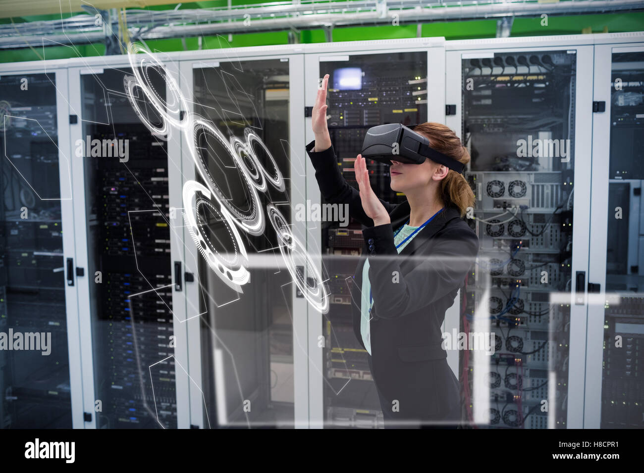 Immagine composita di interfaccia Foto Stock