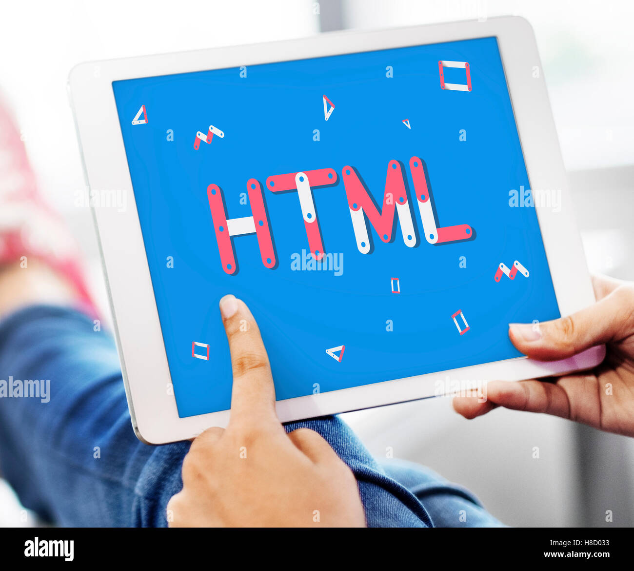 Hompage di dominio Html Web Design Webinar Concetto di SEO Foto Stock