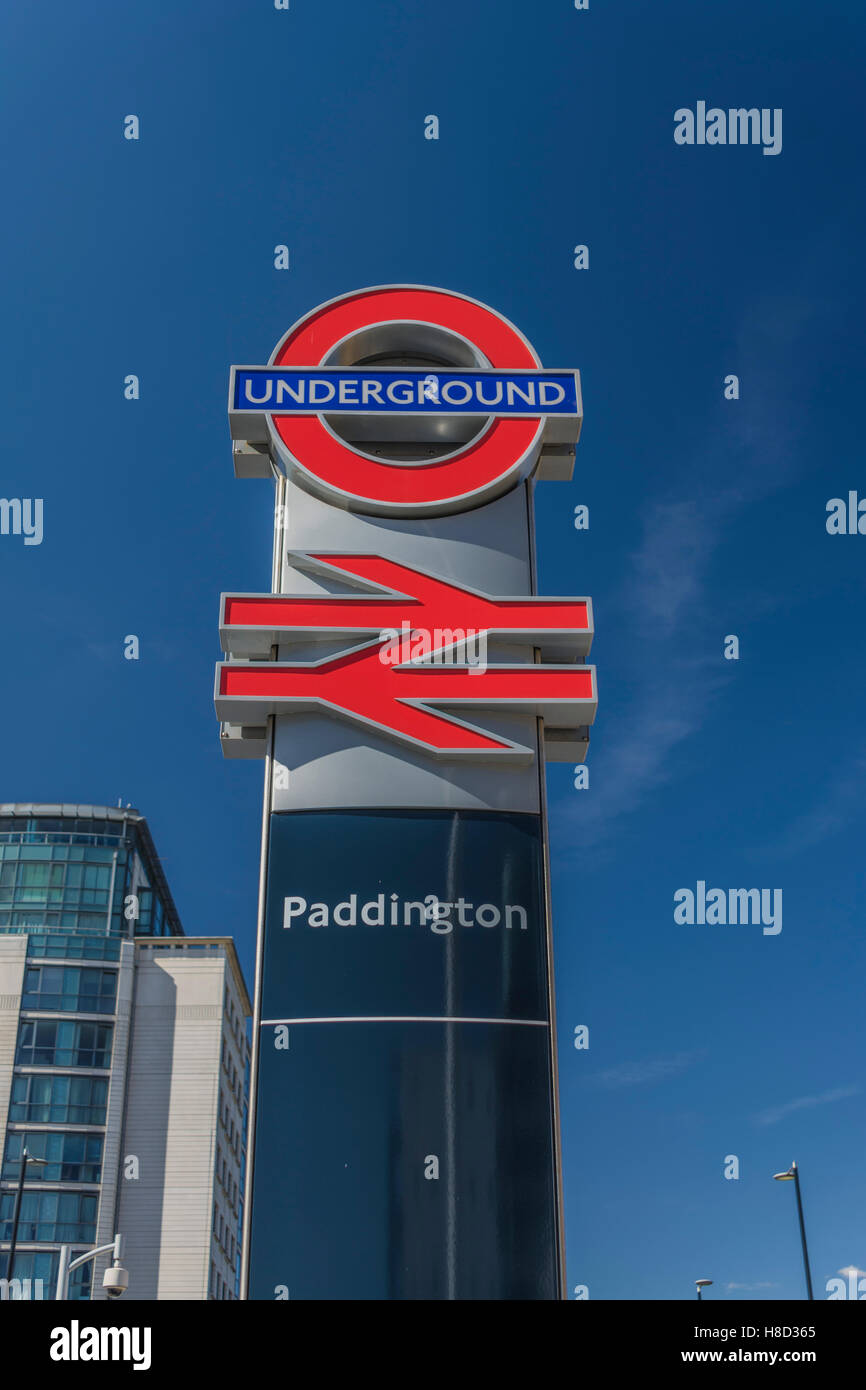 La stazione di Paddington a Londra, Inghilterra Foto Stock