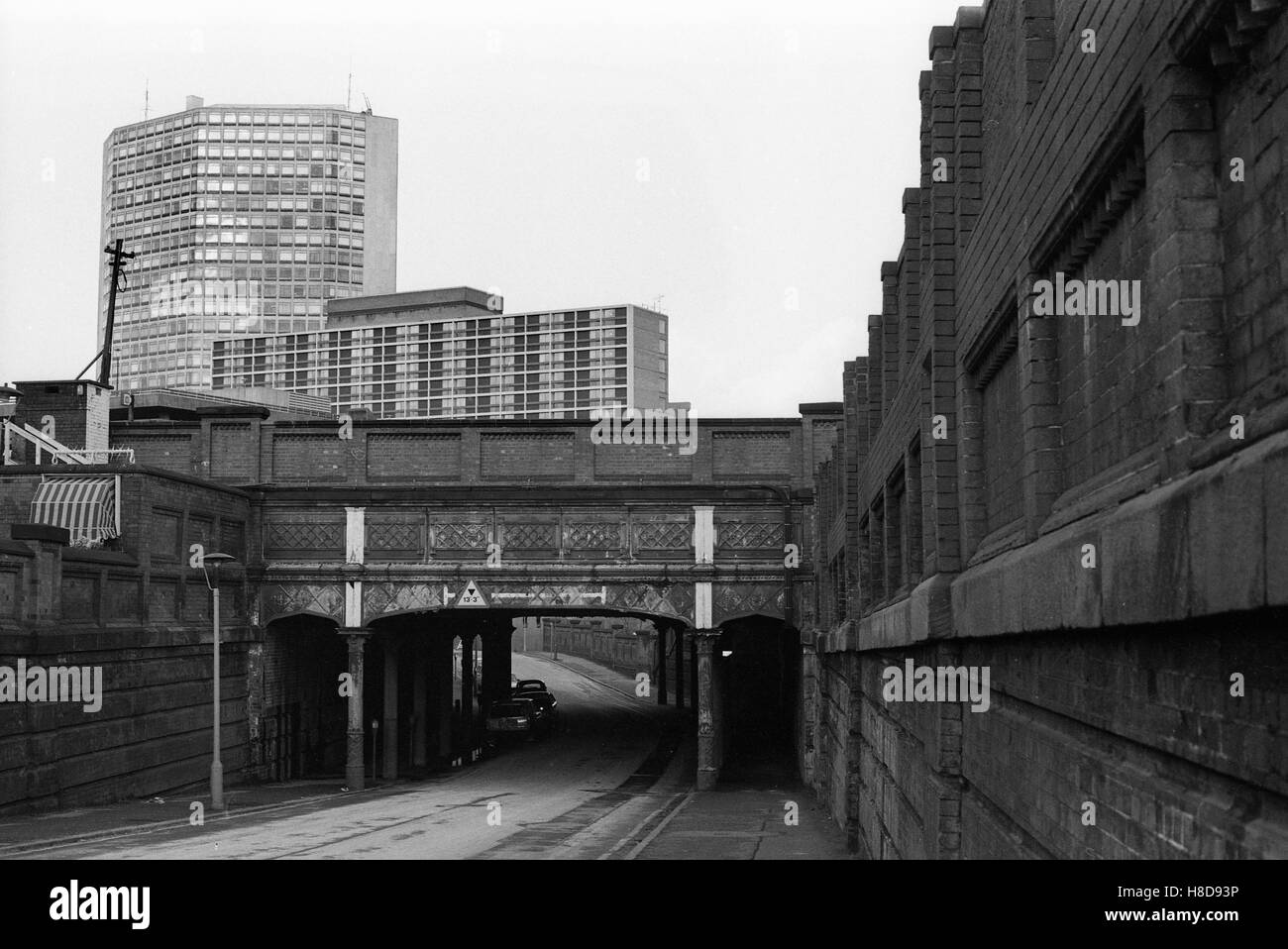 Gas Street a Birmingham Regno Unito 1981 Foto Stock