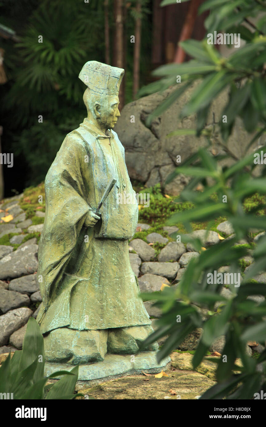 Giappone, Kyoto, giardino, statua, Foto Stock