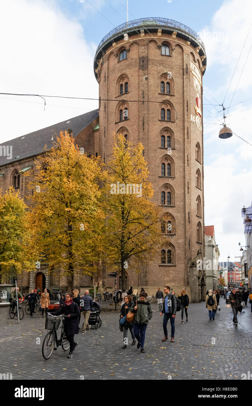 La torre rotonda a Copenhagen, Danimarca Foto Stock