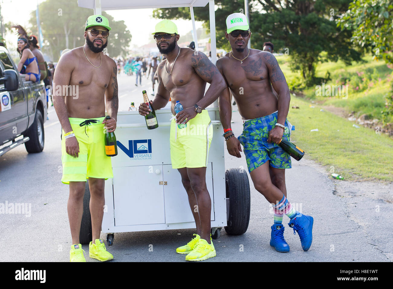 Barbados raccolto su Festival (Grand Kadooment 2016 in Barbados) Foto Stock