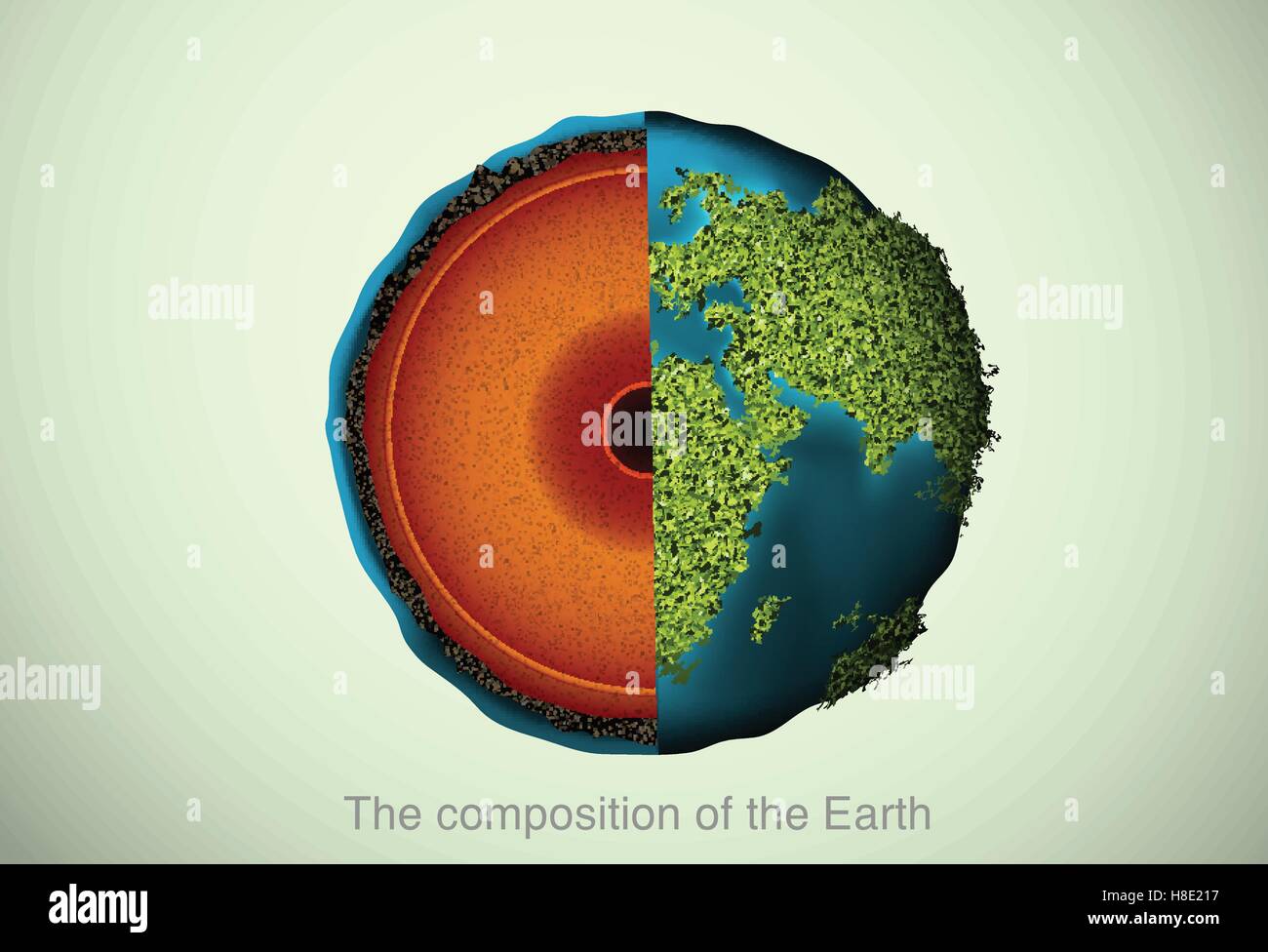 Composizione della Terra Illustrazione Vettoriale