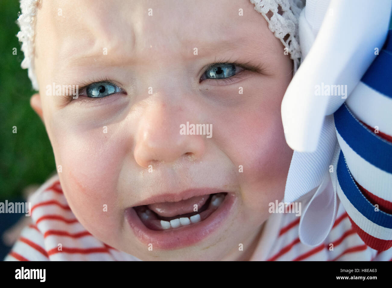 Ragazza che piange baby Foto Stock