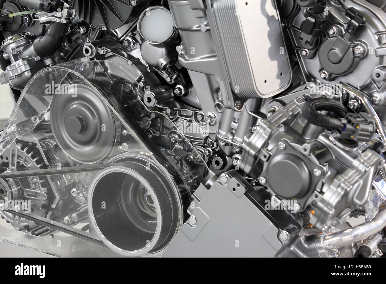 Potente motore auto nuova tecnologia Foto Stock