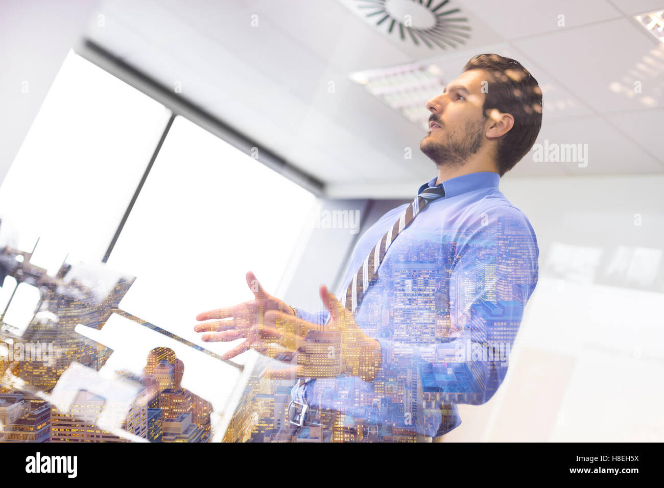 Presentazione aziendale sulla riunione aziendale. Foto Stock