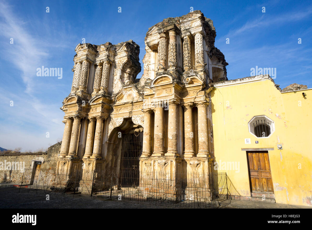 El Carmen rovina, Antigua, Sito Patrimonio Mondiale dell'UNESCO, Guatemala, America Centrale Foto Stock