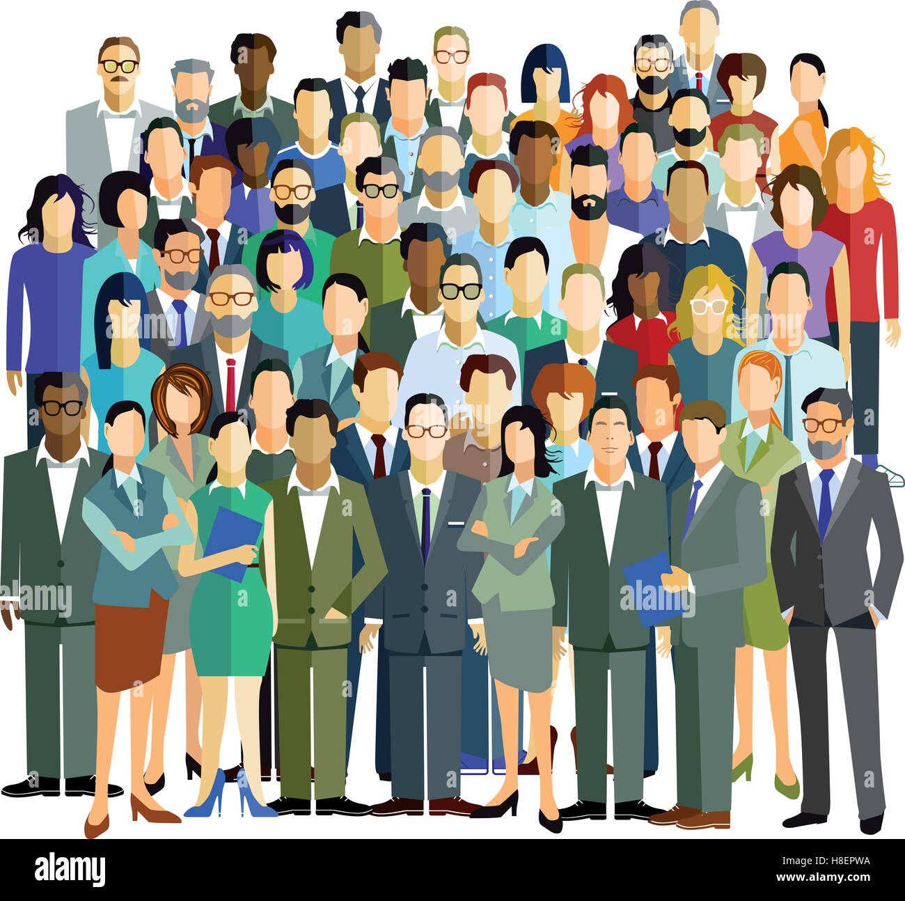 Le persone del gruppo della Comunità Foto Stock