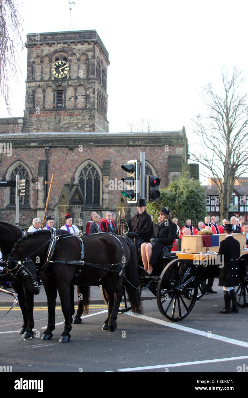 Re Richard III - La processione dei suoi resti mortali attraverso Leicester - Marzo 2015 Foto Stock