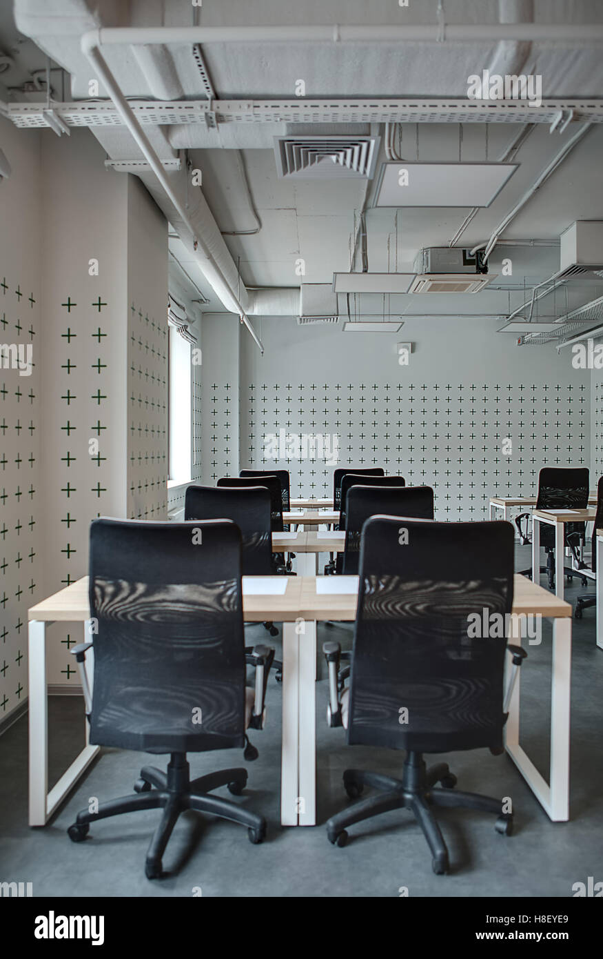 Moderna camera di classe Foto Stock