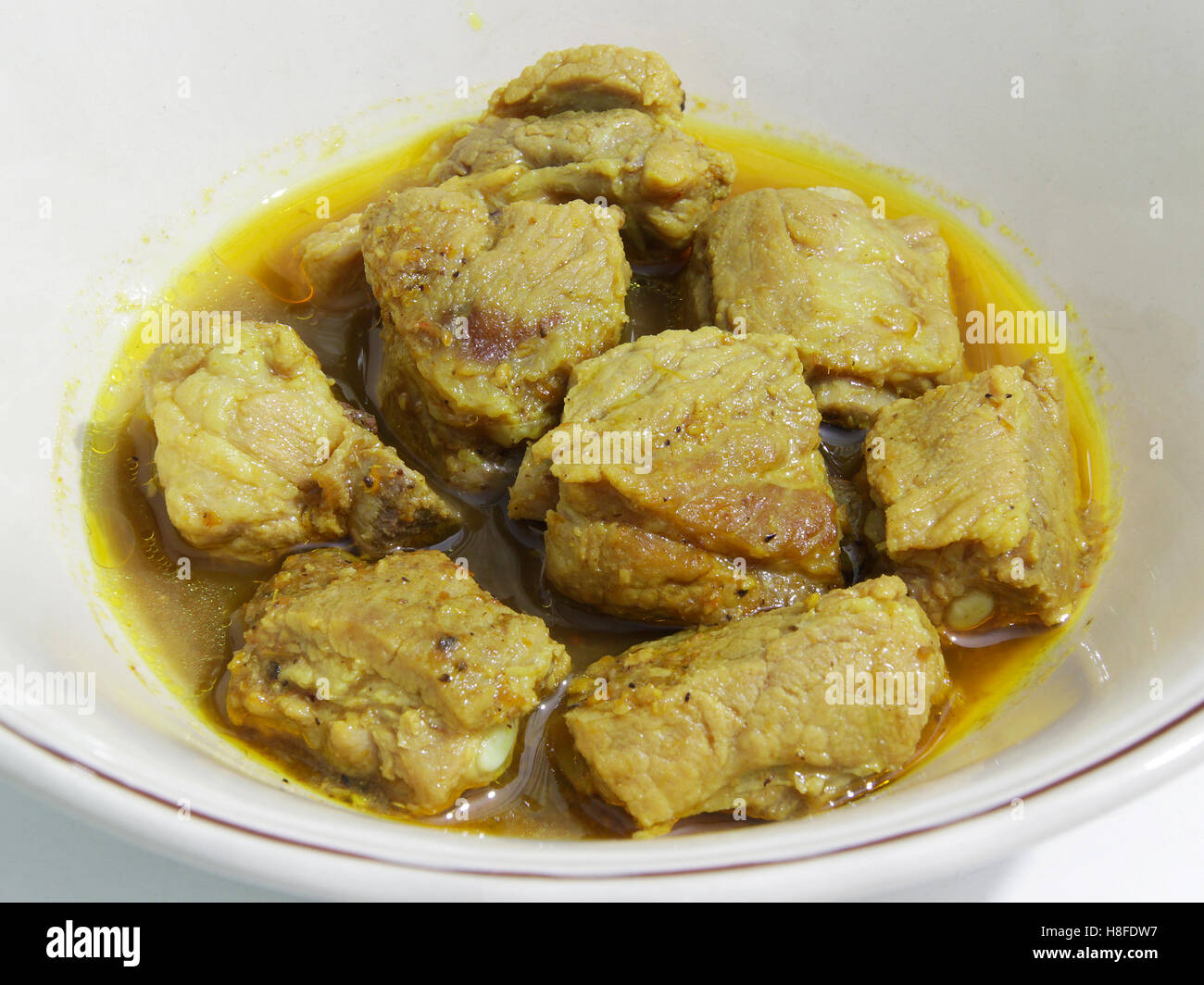 Curry di costola di maiale Foto Stock