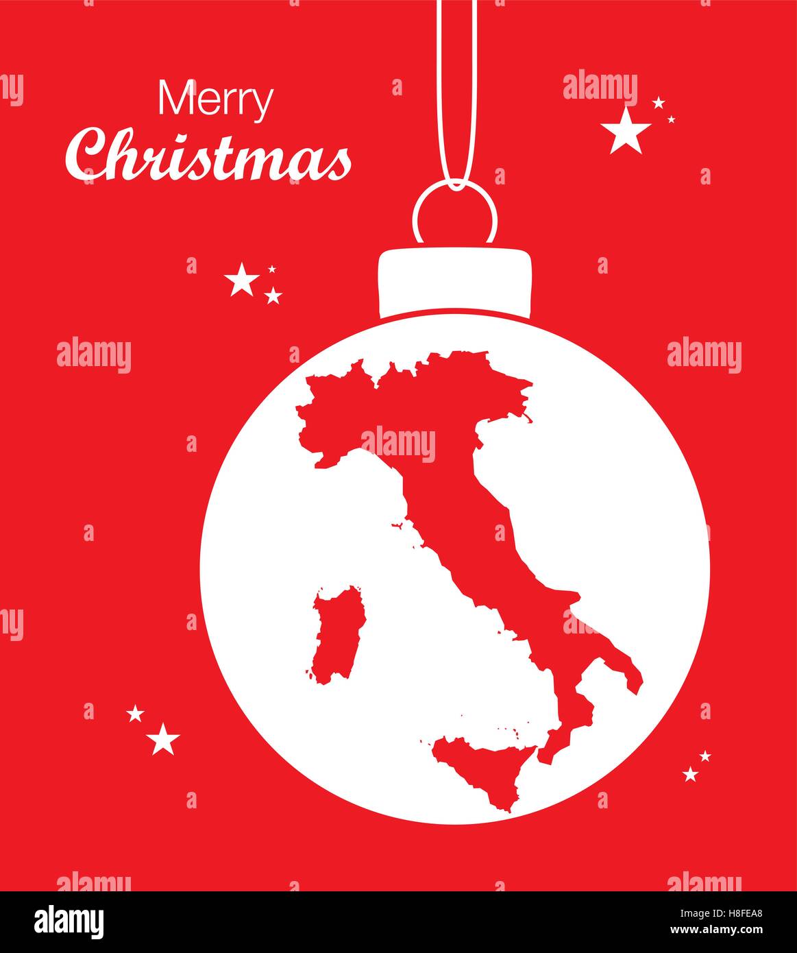 Buon Natale Italia.Buon Natale Mappa Italia Immagine E Vettoriale Alamy