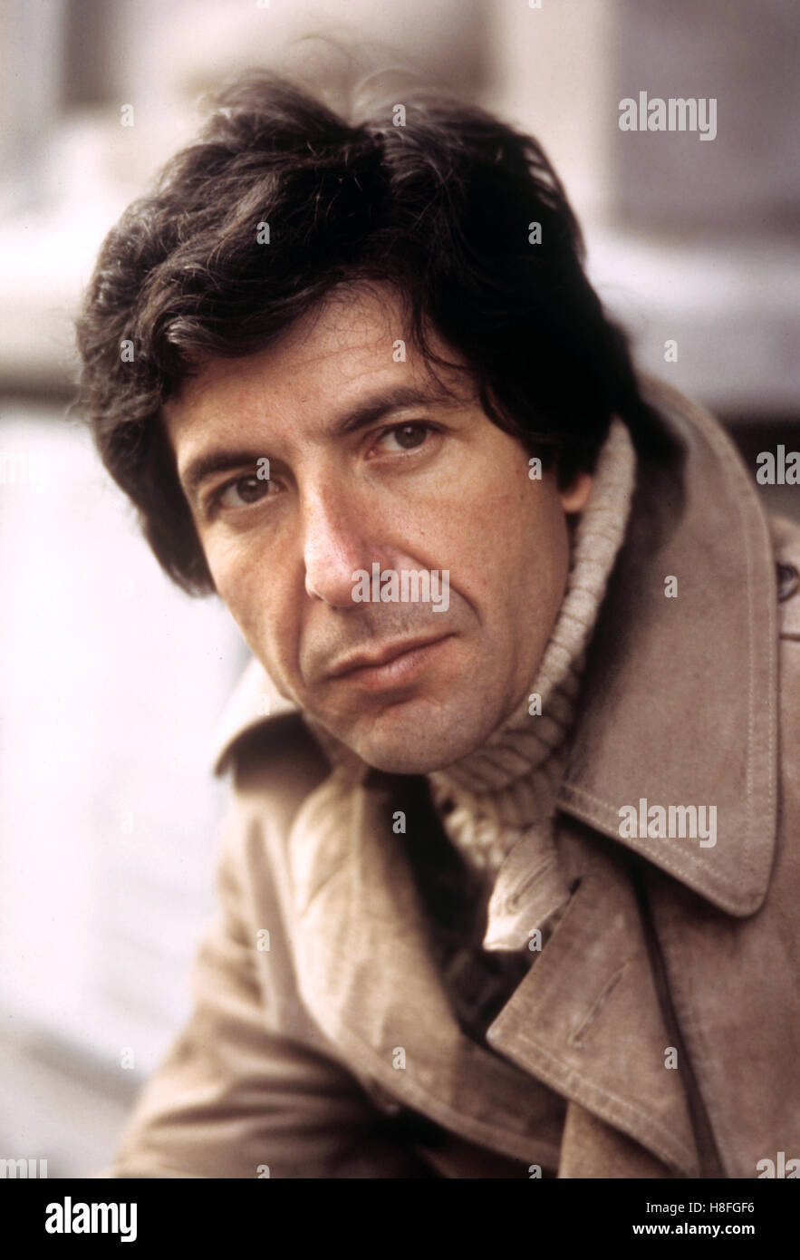 Cantante americano Leonard Cohen. Foto Stock