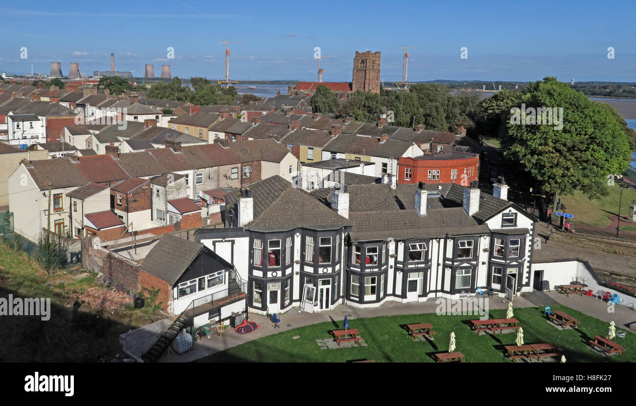 Il Mersey Hotel, Widnes West Bank, Cheshire, Inghilterra, Regno Unito Foto Stock