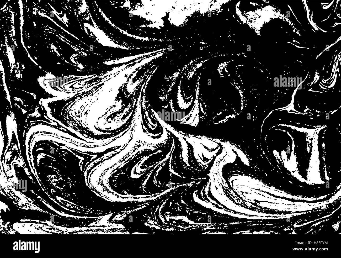 Il vettore in marmo bianco e nero sfondo astratto. Modello di liquido. Grunge texture. Illustrazione Vettoriale