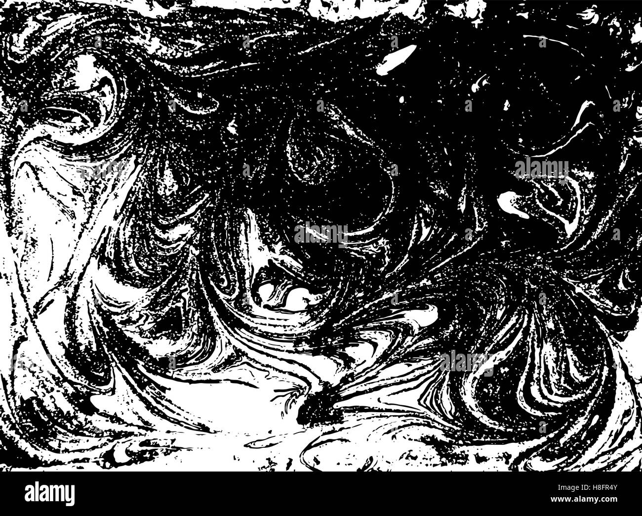 Il vettore in marmo bianco e nero sfondo astratto. Modello di liquido. Grunge texture. Illustrazione Vettoriale