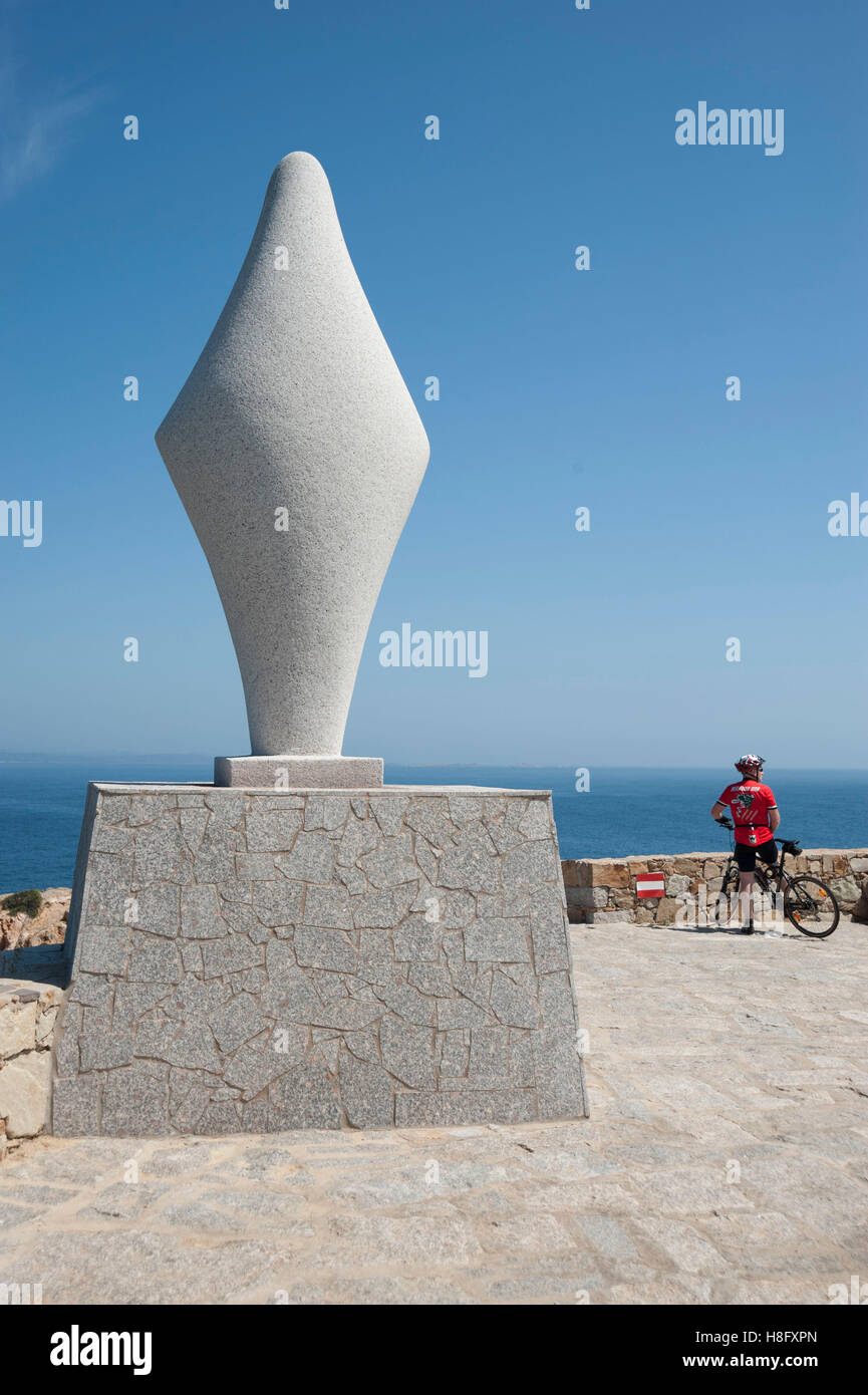 L'Italia, la Sardegna a Santa Teresa di Gallura, statua di Santa Maria Foto Stock