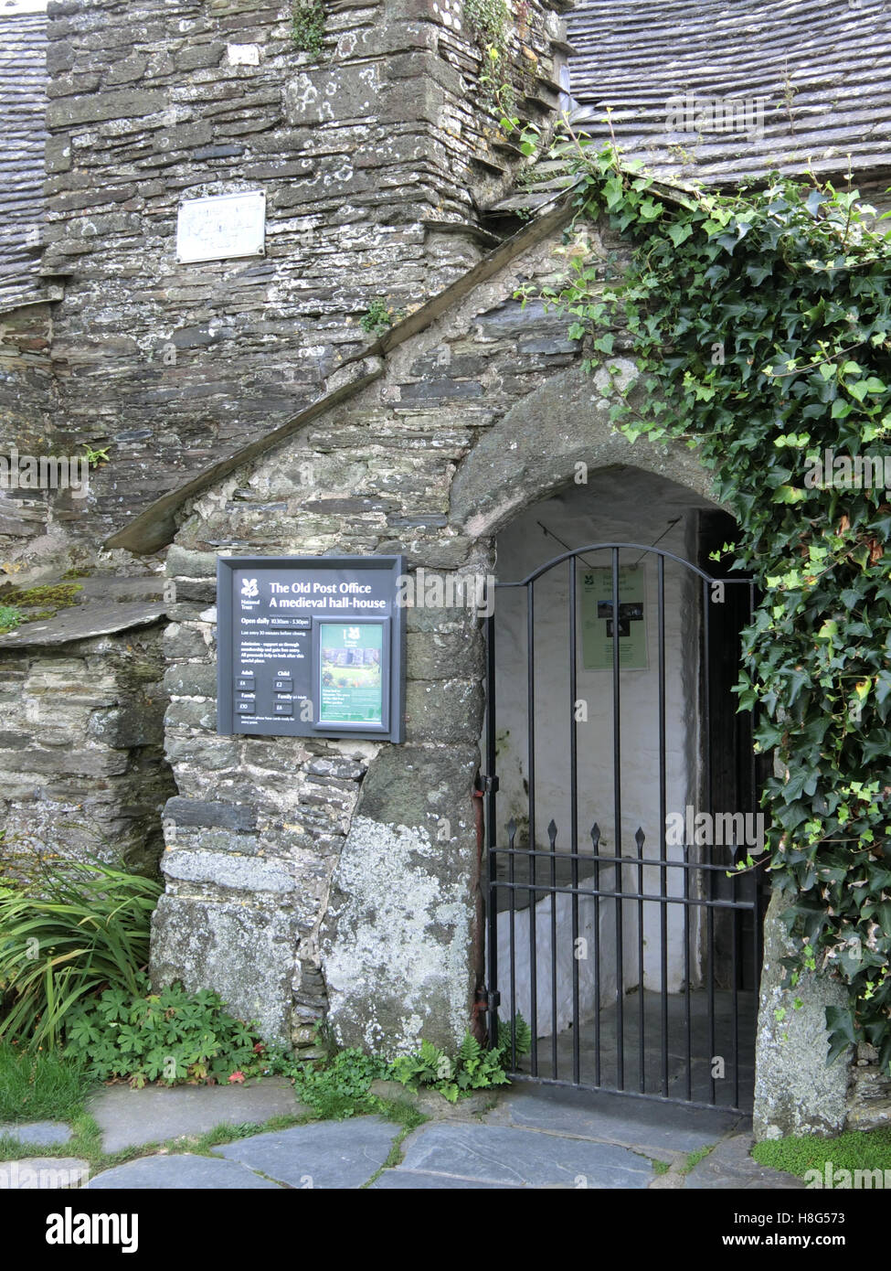 Il vecchio ufficio postale, Tintagel, North Cornwall, England, Regno Unito Foto Stock