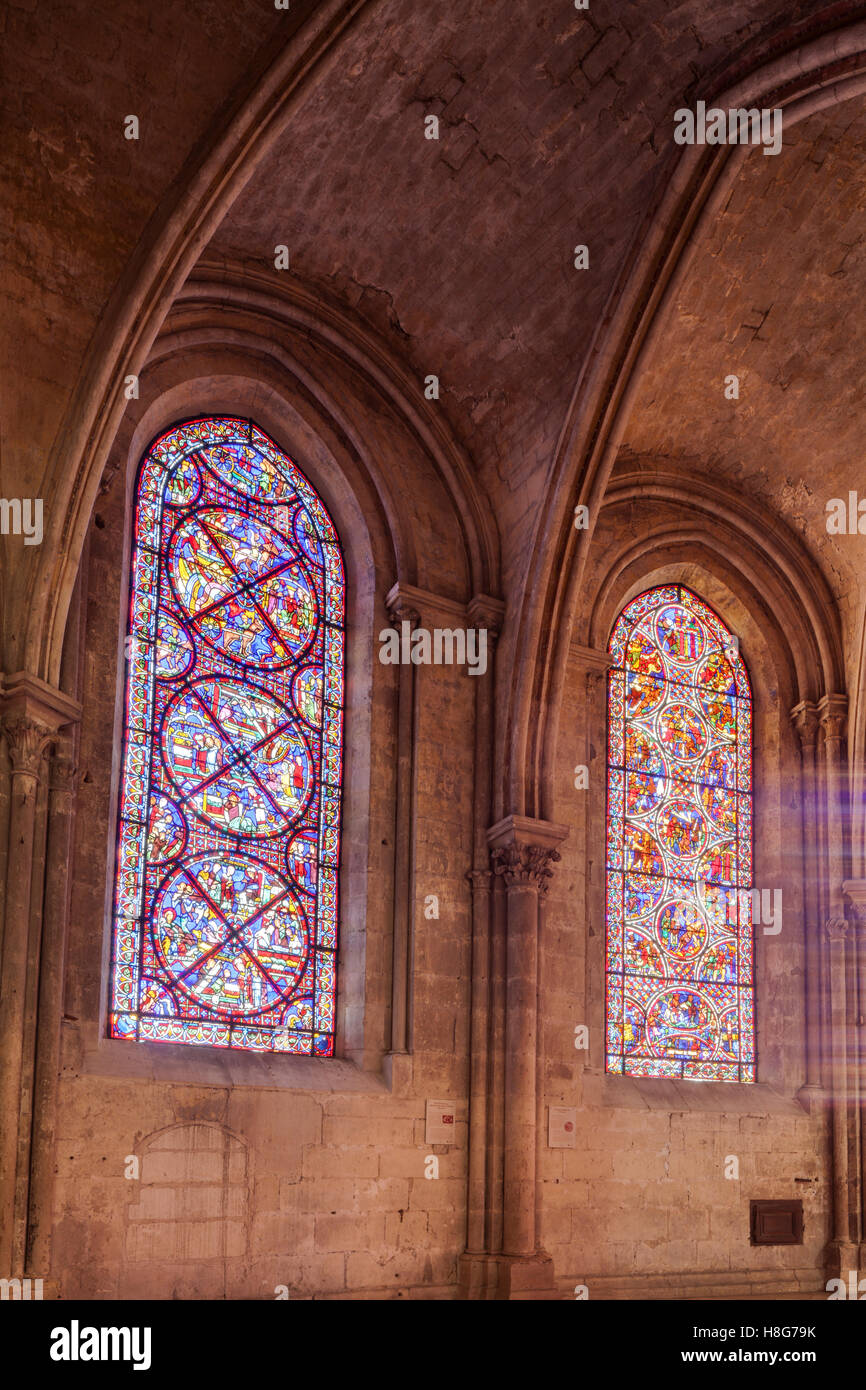 La cattedrale di Bourges o la Cattedrale di Saint Etienne de Bourges nella città di Bourges, Francia. Foto Stock