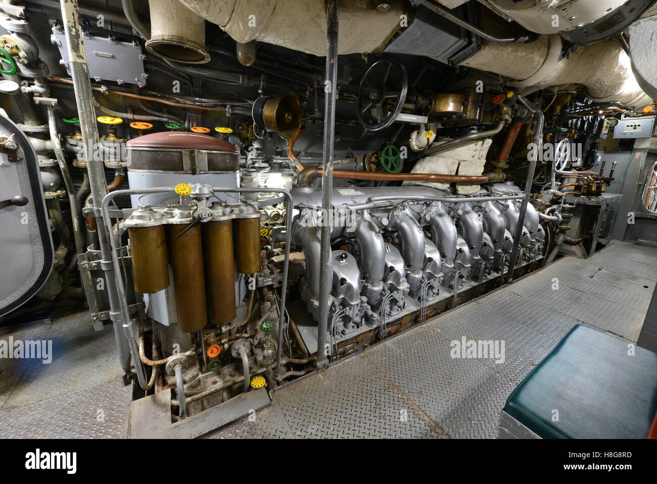 American sommergibile Cavalla SS-244 a Galveston. Foto Stock