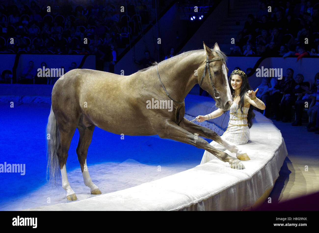 La Russia. San Pietroburgo. Ciniselli Circus sulla Fontanka. Foto Stock