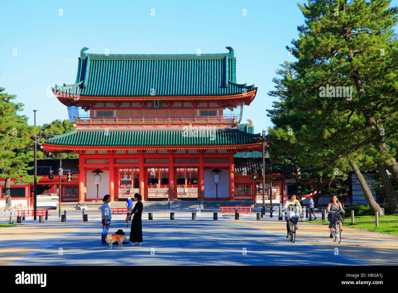 Giappone, Kyoto, Jingu Heian, sacrario scintoista, Foto Stock