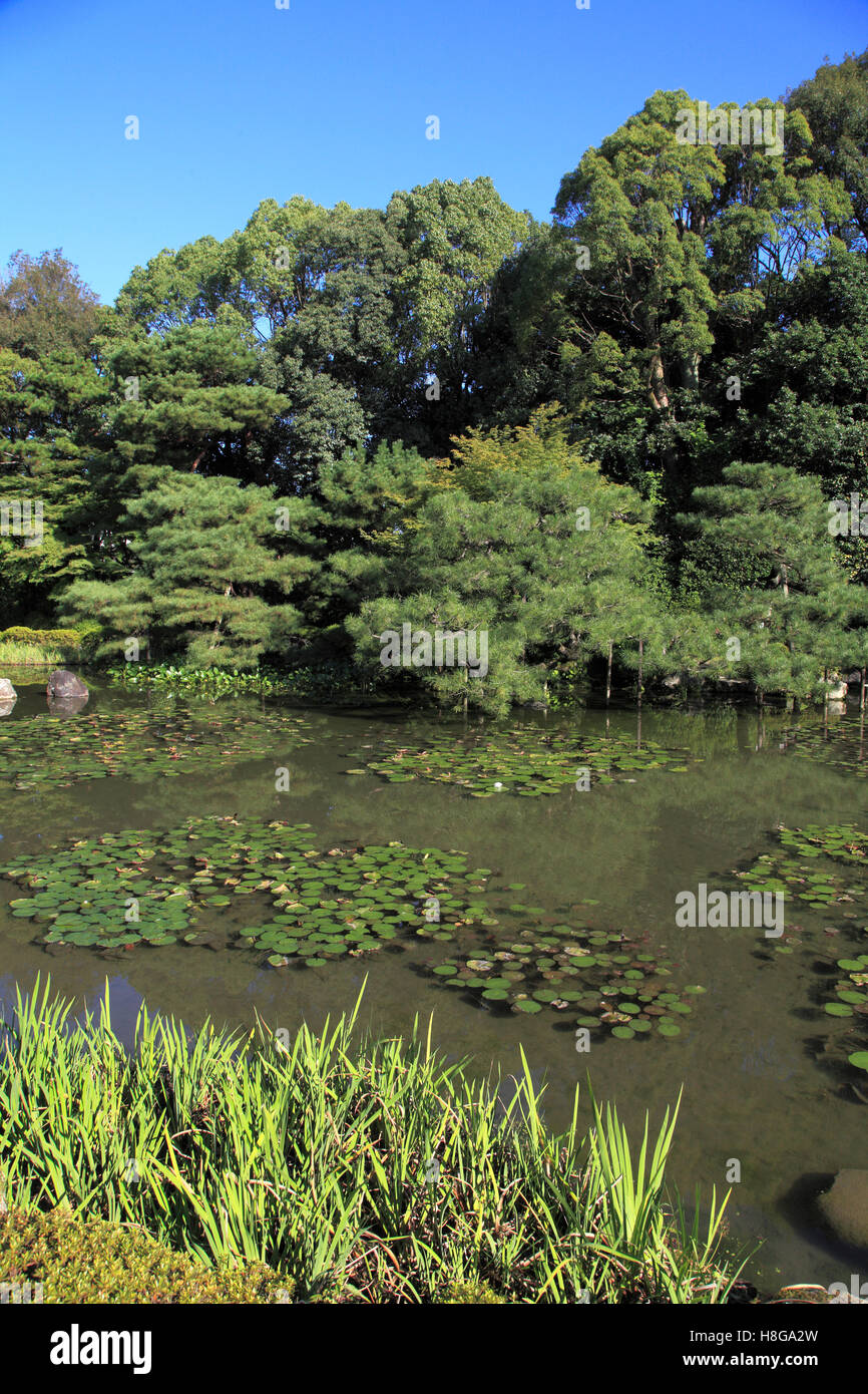 Giappone, Kyoto, Santuario Heian, giardino, STAGNO, Foto Stock