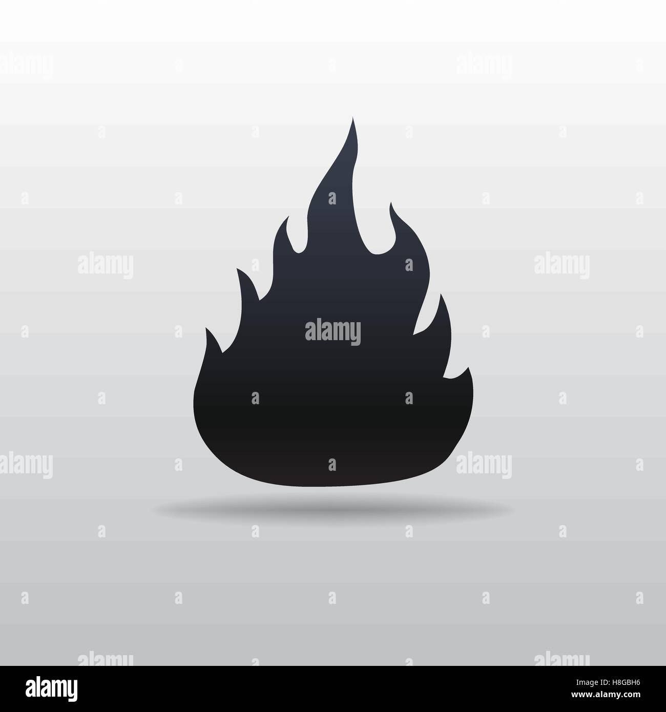 Illustrazione Vettoriale. Icona del vettore di fuoco. Illustrazione Vettoriale Eps 10 Illustrazione Vettoriale