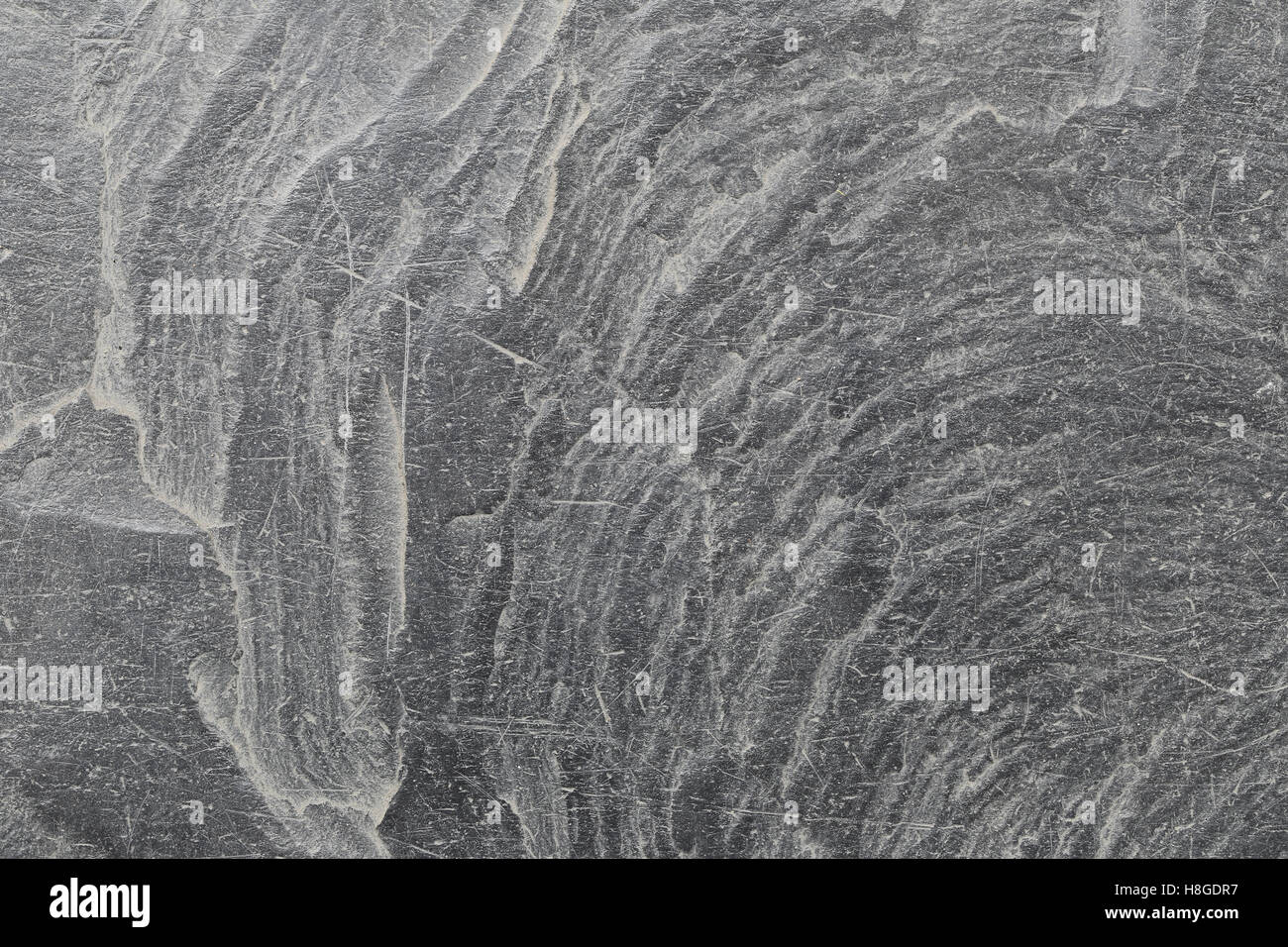 Superficie di sporcare il pavimento di pietra in weathered outdoor per la progettazione dello sfondo. Foto Stock