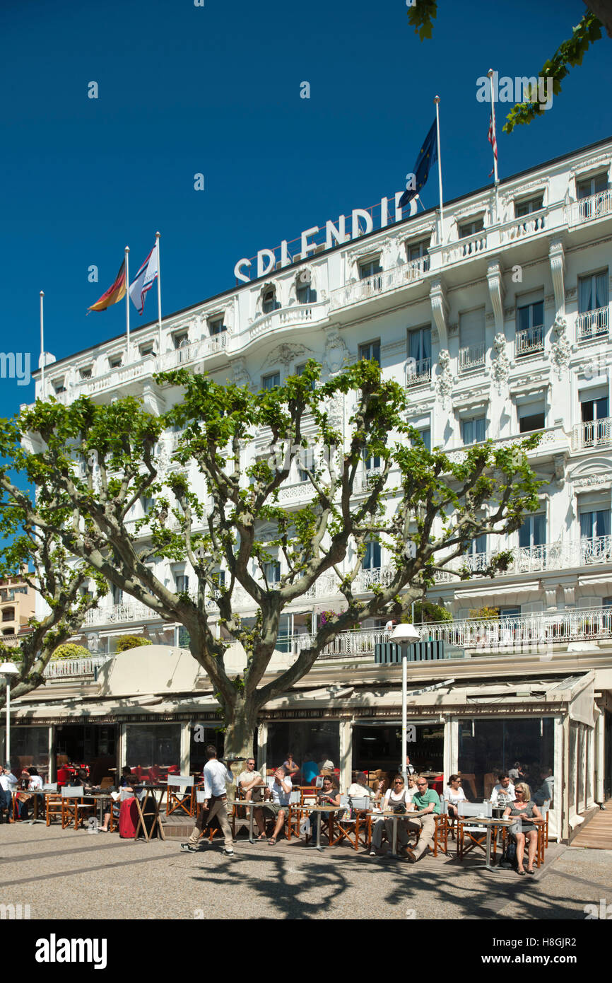 Frankreich, Cote d Azur, Cannes, vor dem Hotel Splendid an der Rue Felix Faure Foto Stock