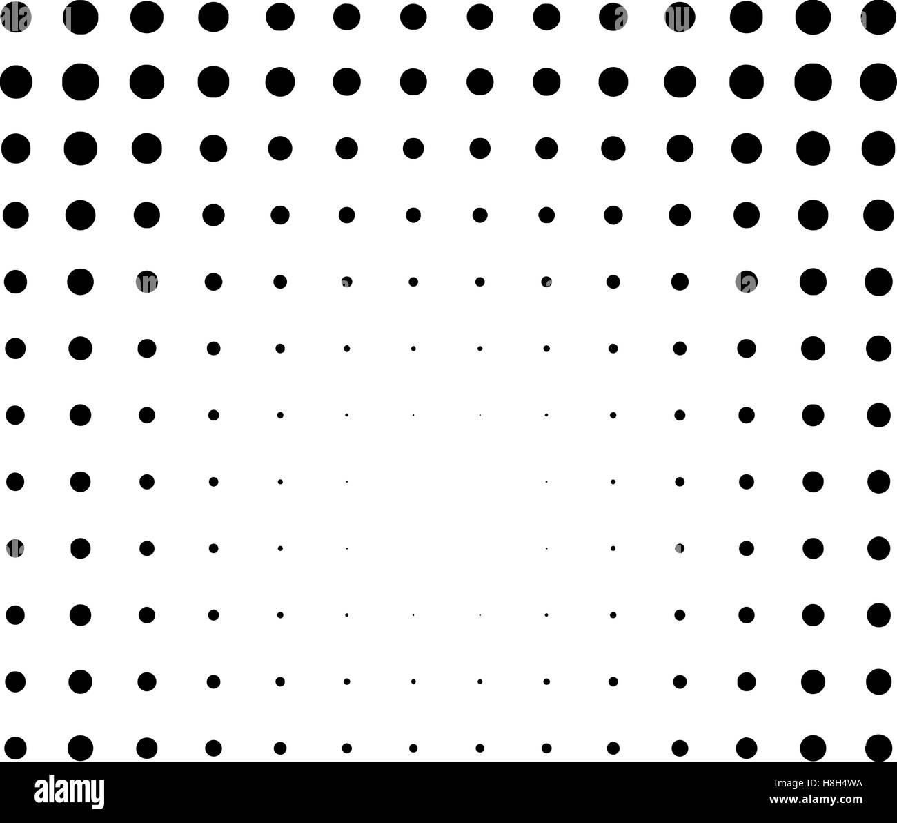 Modalità grafica in bianco e nero effetto luce in stile dei mezzitoni Illustrazione Vettoriale