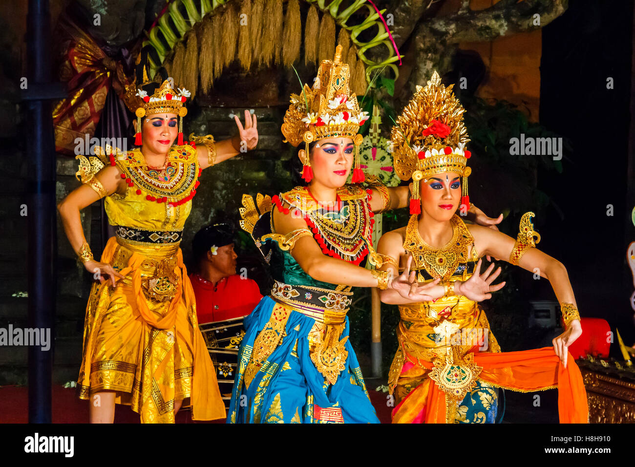 I Balli tradizionali (danza Legong e Ramayana). Foto Stock