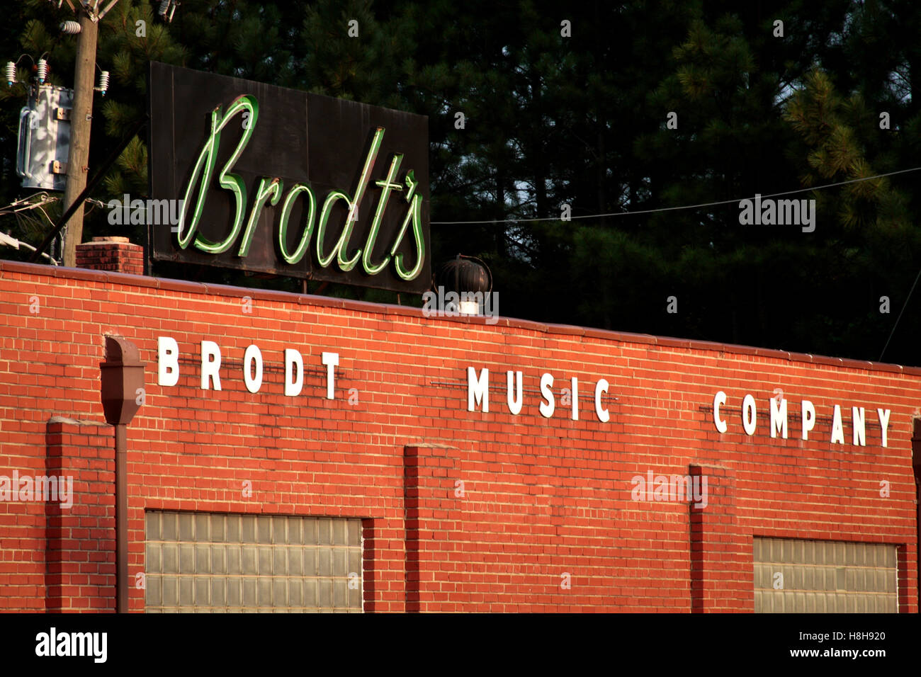 Brodt's Music Company in Charlotte, NC Foto Stock