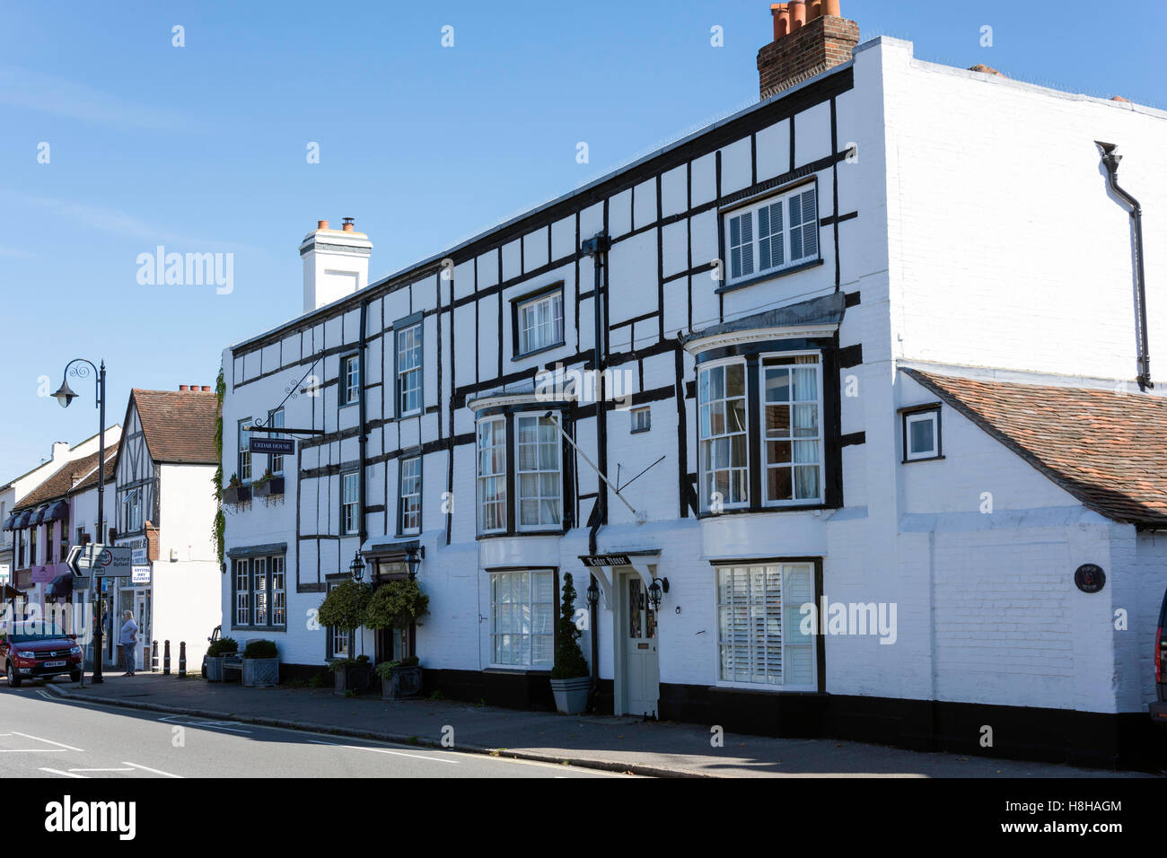 Tudor House, High Street, Ripley, Surrey, England, Regno Unito Foto Stock