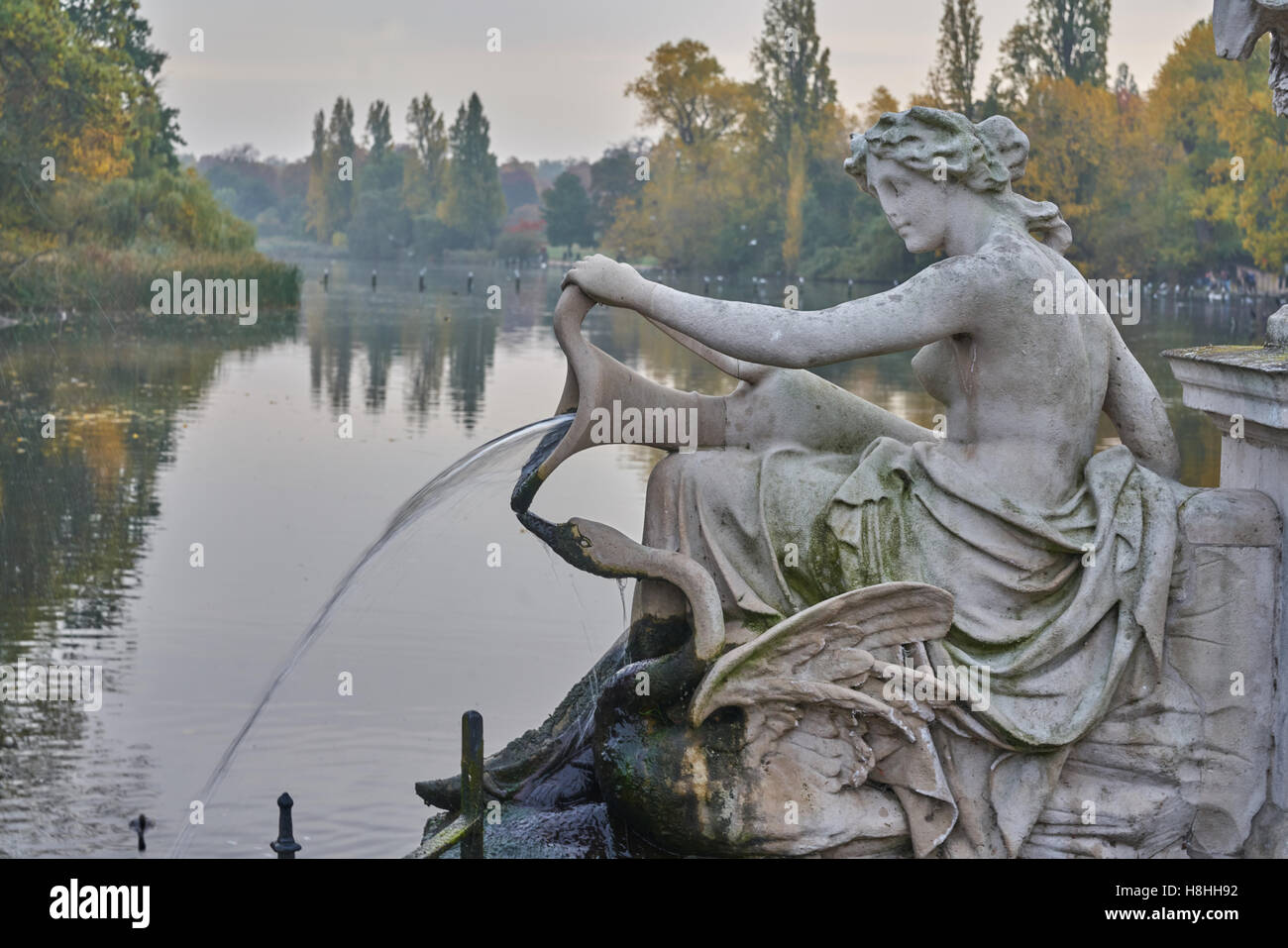 La Italian Gardens Kensington Gardens Foto Stock