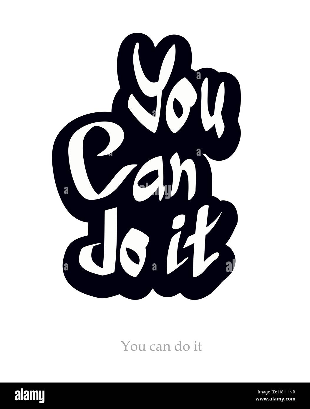 È possibile farlo citazione scritta a mano il testo illustrazione vettoriale Illustrazione Vettoriale