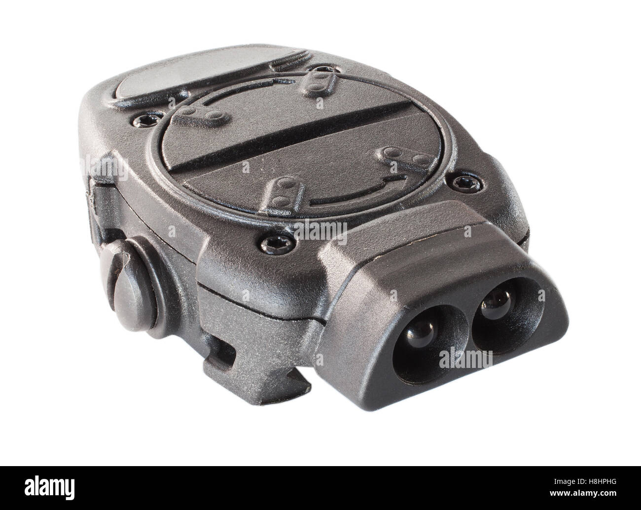 Torcia con due led progettato per essere montato su un fucile rotaie Foto Stock