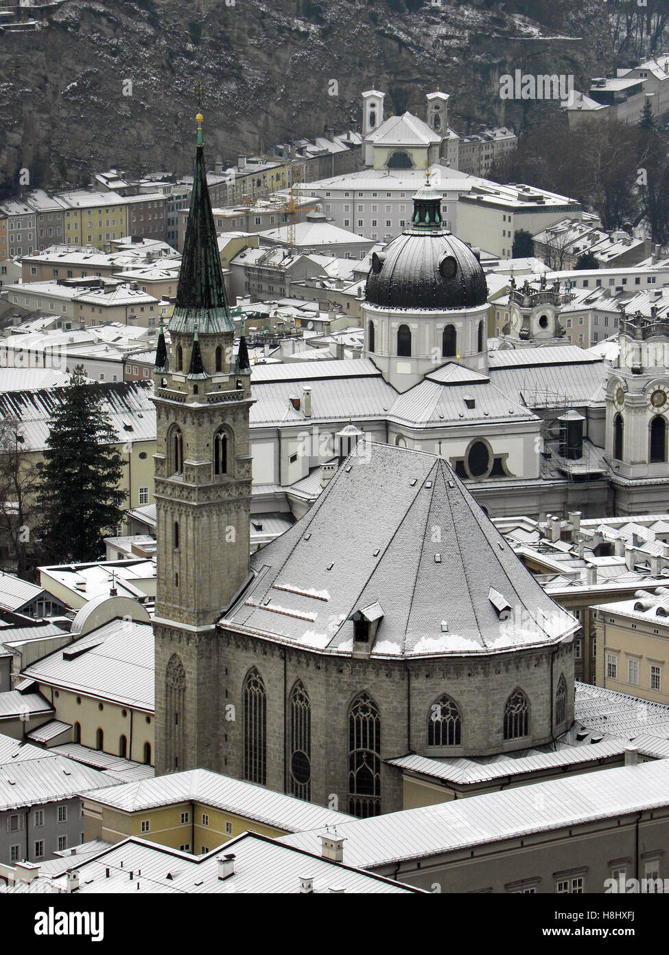 Salisburgo per l'inverno,snow,Austria,l'Europa,UE,6 Foto Stock