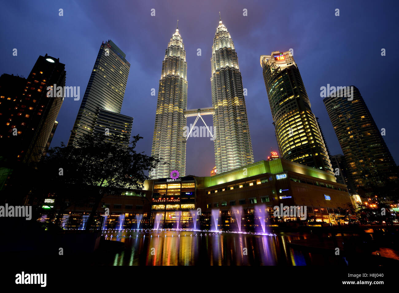 Petronas Twin Towers, Kuala Lumpur, Malesia. Foto Stock