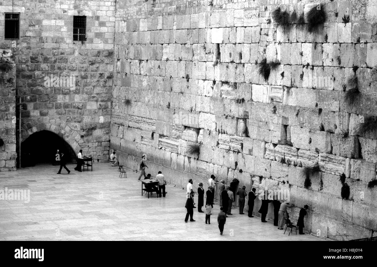 Gerusalemme israele muro del pianto Foto Stock