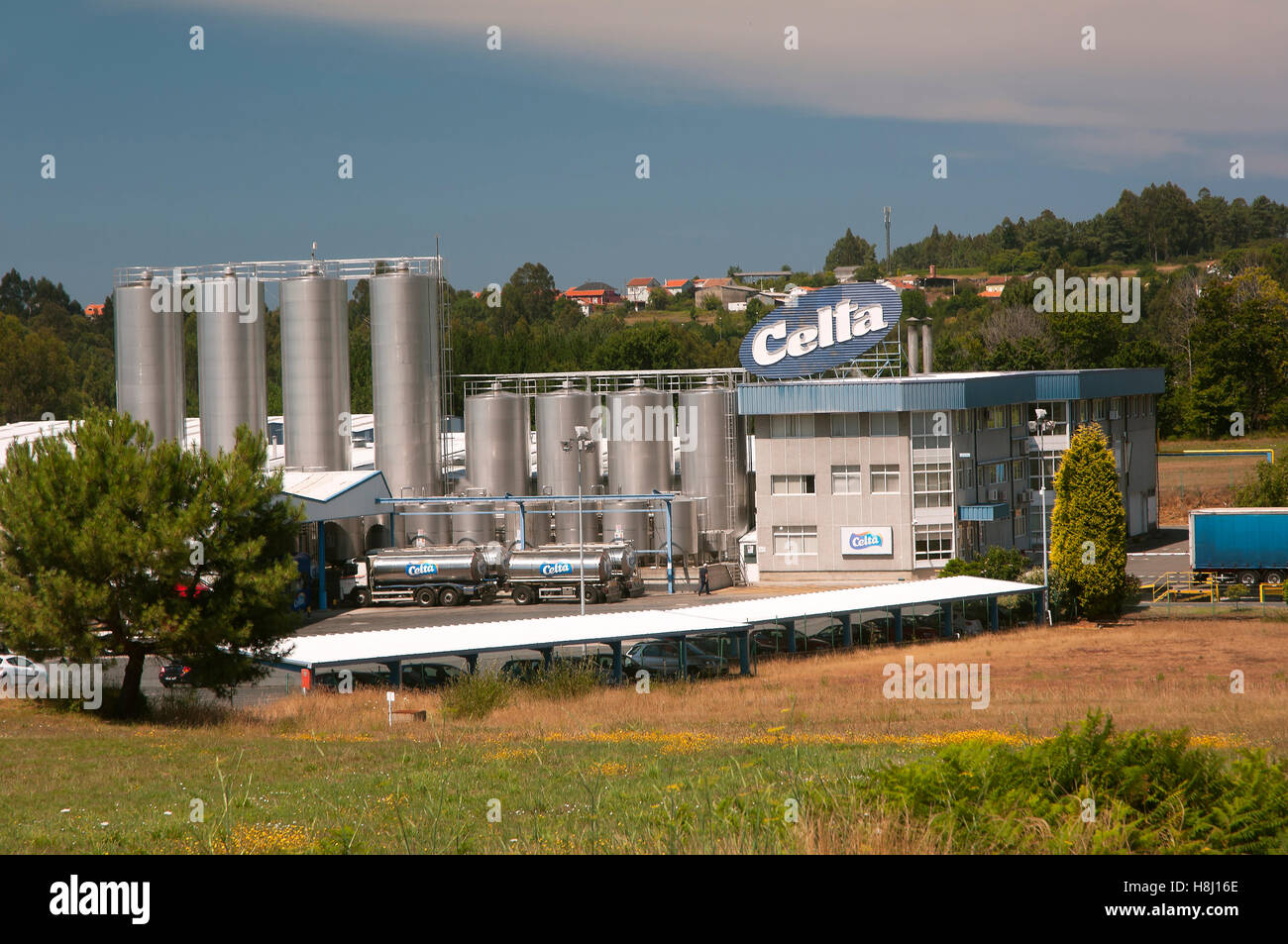 Caseificio, Andrade-Pontedeume, La Coruña provincia, regione della Galizia, Spagna, Europa Foto Stock