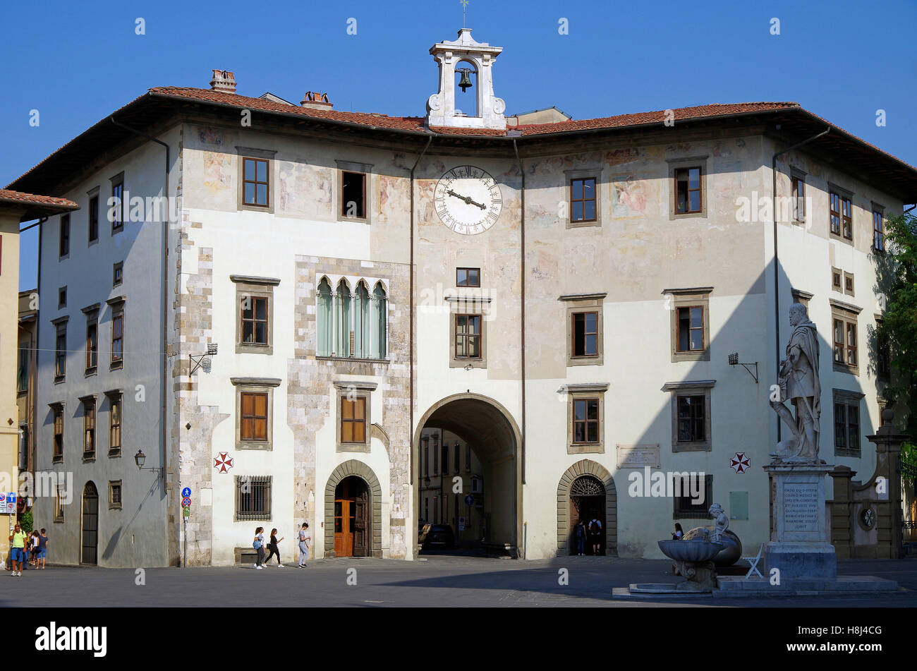 Pisa, Italia, Palazzo dell' Orologio Foto Stock