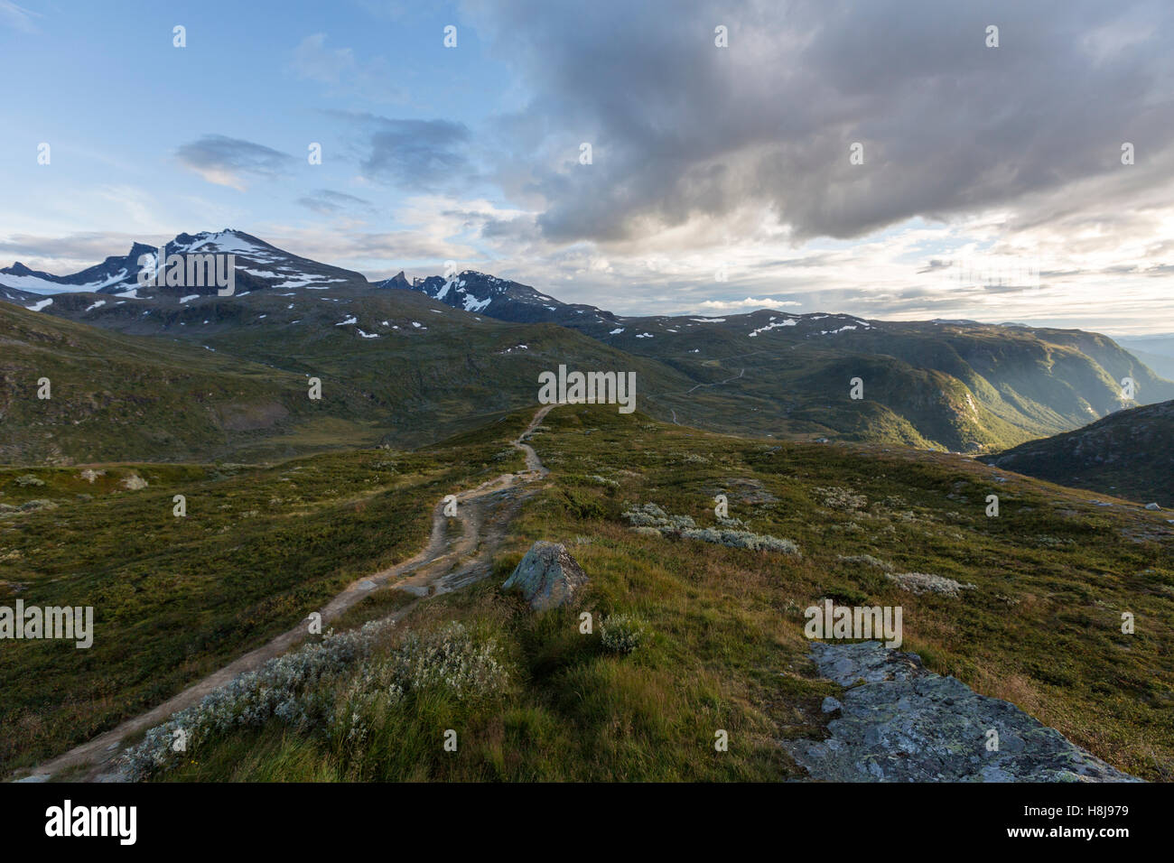County Road 55, mountain pass road in Norvegia Foto Stock