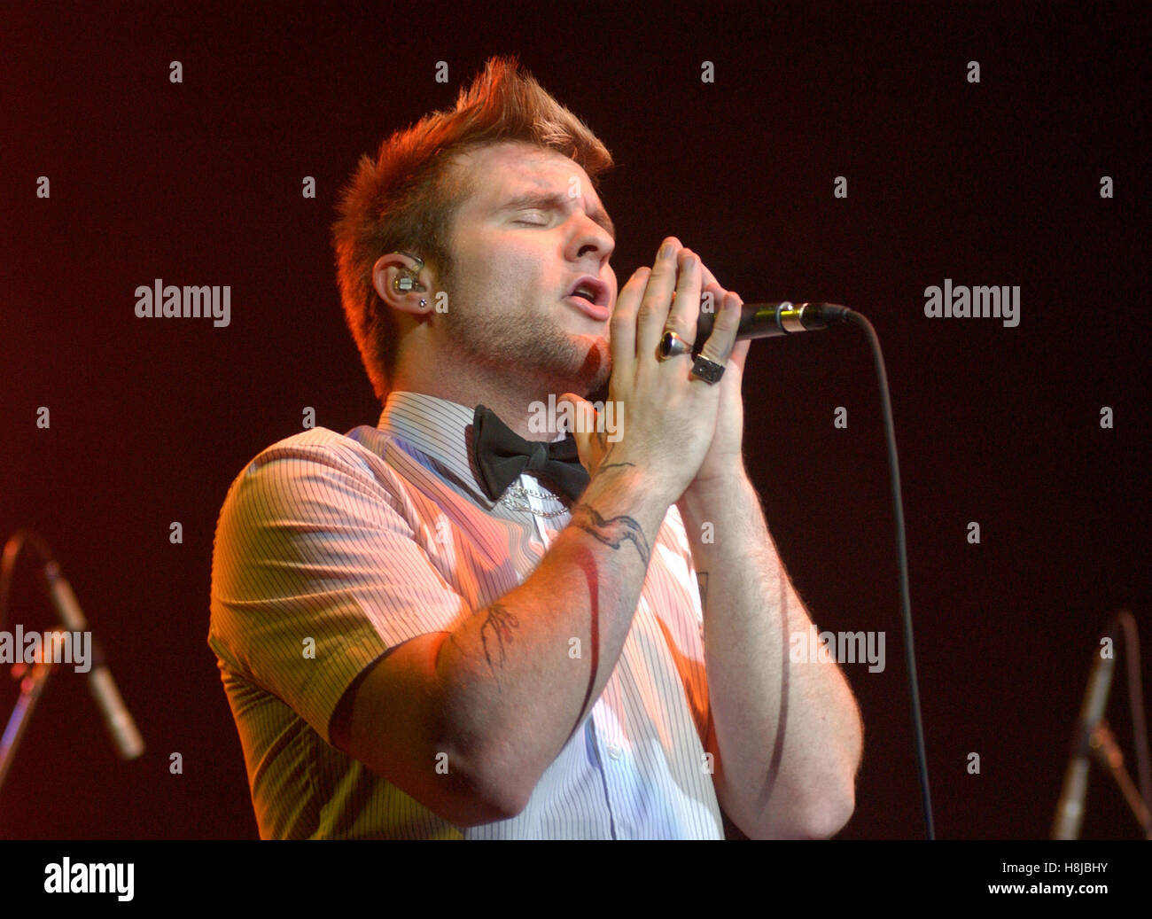 Blake Lewis, American Idol contestant, effettuando al Q102 Jingle palla al Centro Tweeter in Camden, nel New Jersey il 16 dicembre 2007. © David Atlas / MediaPunch Ltd. Foto Stock